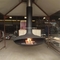700mm Kayu Pembakaran Baja Karbon Hanging Suspended Ceiling Fireplace