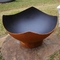 Garden Hemisphere Corten Steel Fire Globe Bowl Pembakaran Kayu