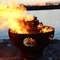 Lubang Pembakaran Kayu Corten Steel Fire Bowl Untuk Berkemah