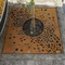 Potong Laser Corten Steel Landscape Square Tree Grille Garden Dekoratif