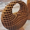 Orb Shape Corten Steel Garden Sculpture Artwork Tiga Dimensi