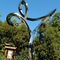 OEM Forge Circle Patung Stainless Steel Modern Untuk Dekorasi Taman