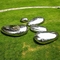 304 316 Stainless Steel Pebble Outdoor Metal Sculpture Tinggi Dipoles Untuk Rumput