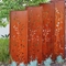 Panel Layar Privasi Baja Corten Merah Berkarat Luar Ruangan 1800x900mm