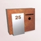 Kunci Kunci Luar Ruangan Wall Mounted Corten Steel Kotak Surat Kotak Surat